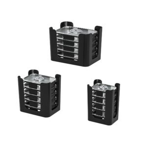 Food Container Lid Organizer for Rubbermaid Brilliance Snap-On Lids, Holds Medium (2.85, 3.2, 4.7, 7.8, 12, 16 Cup), Small (1.3, 6.6 Cup) & Tiny (0.5 Cup) Lids, 3-Piece for Kitchen Cabinets